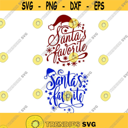 Santas Favorite Christmas Cuttable Design SVG PNG DXF eps Designs Cameo File Silhouette Design 2000