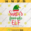 Santas Favorite Elf SvgChristmas SVG File DXF Silhouette Print Vinyl Cricut Cutting SVG T shirt Design Decal elf SvgWinter Santas Design 433