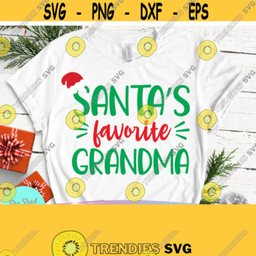 Santas Favorite Grandma SVG Christmas svg Grandmother svg Grammy svg Granny svg Santa Claus svg Grandma png Grandma Shirts svg dxf Design 639