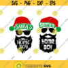 Santas Home Boy Hip Christmas Cuttable Design SVG PNG DXF eps Designs Cameo File Silhouette Design 132