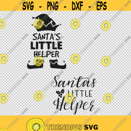 Santas Little Helper Elf SVG PNG EPS File For Cricut Silhouette Cut Files Vector Digital File