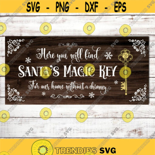Santas magic key SVG Magic key sign Christmas SVG Santas key Digital cut files