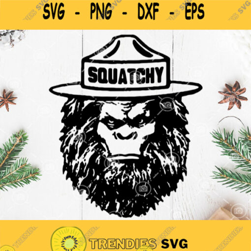 Sasquatch Bigfoot Svg Squatchy Svg Bigfoot Vector Funny Bigfoot Svg