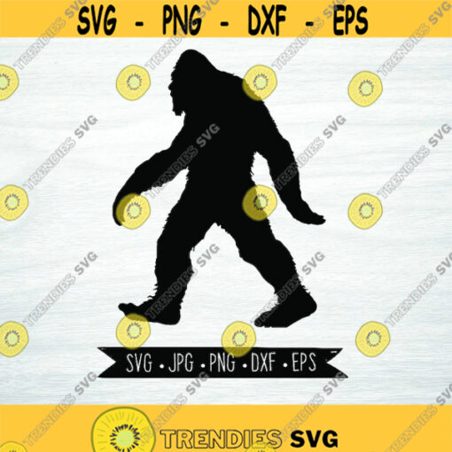 Sasquatch Bigfoot Vinyl Decal SVG JPG PNG eps dwg Digital Download Digital Vector Clipart Print Vinyl Decal Design 1847
