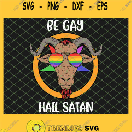 Satanism Lgbt Satan Gay Pride Homosexual Baphomet SVG PNG DXF EPS 1