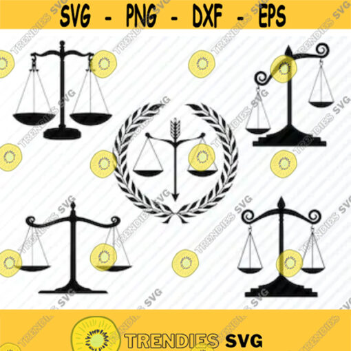 Scales of Justice SVG Files Bundle Vector Images Clipart Balance Law justice Files SVG Image For Cricut Eps Png Dxf Stencil Clip Art Design 7