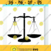 Scales of Justice SVG Files Vector Images Clipart Balance Law for Vinyl Files SVG Image For Cricut Eps Png Dxf Stencil Clip Art Design 66
