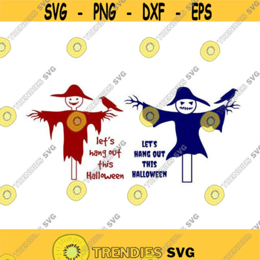 Scarecrow Halloween Cuttable Design SVG PNG DXF eps Designs Cameo File Silhouette Design 1222