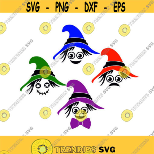 Scarecrow Halloween Cuttable SVG PNG DXF eps Designs Cameo File Silhouette Design 1814