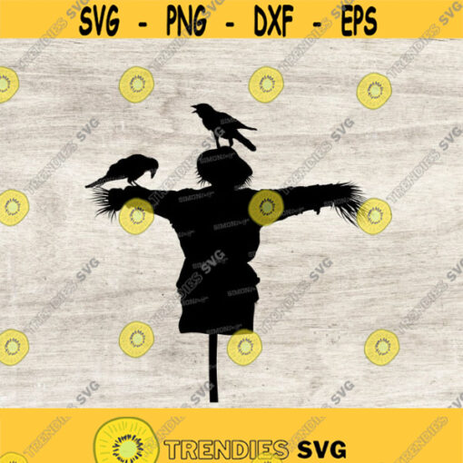Scarecrow SVG File Scarecrow Vector Scarecrow Clipart Scarecrow Cricut Scarecrow Cut File Scarecrow Silhouette Farming svg dxf eps png Design 178