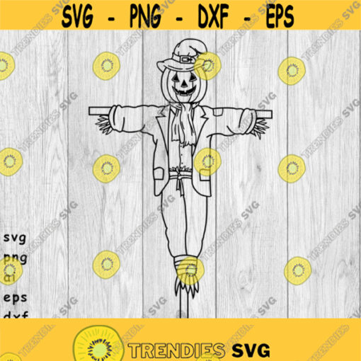 Scarecrow Scarecrow Outline svg png ai eps dxf DIGITAL FILES for Cricut CNC and other cut or print projects Design 445