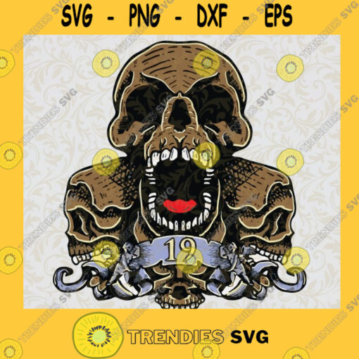 Scary Skull 19 SVG Digital Files Cut Files For Cricut Instant Download Vector Download Print Files
