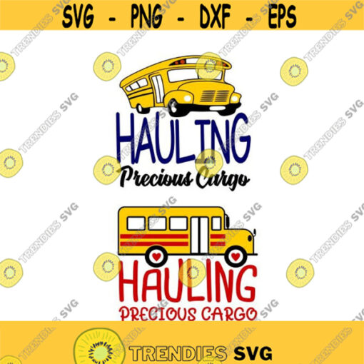 School Bus Driver Hauling Precious Cargo Cuttable Design SVG PNG DXF eps Designs Cameo File Silhouette Design 466