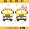 School Bus Driver SVG Worlds Best Greatest School Bus with Monogram Name Label Frame Male Female School Bus Driver Gift svg dxf Cut Files copy