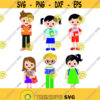 School Children Student Teacher Cuttable Design SVG PNG DXF eps Designs Cameo File Silhouette Design 1819