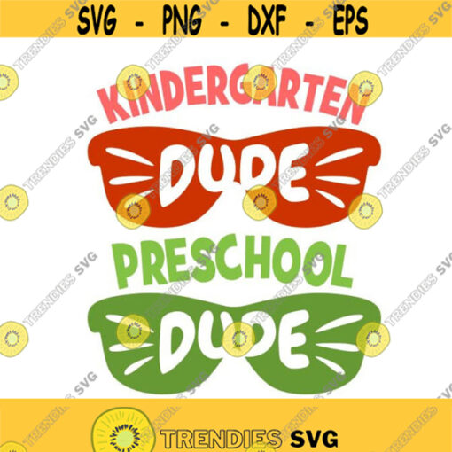 School Dude sunglasses pre school kindergarten Cuttable Design SVG PNG DXF eps Designs Cameo File Silhouette Design 1810