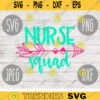 School Nurse Squad svg png jpeg dxf cut file Commercial Use SVG Back to School Teacher Appreciation Faculty ER RN 149