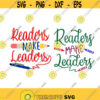 School Readers Make Leaders Teacher Cuttable Design SVG PNG DXF eps Designs Cameo File Silhouette Design 1037