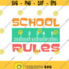 School Rules Cuttable Design SVG PNG DXF eps Designs Cameo File Silhouette Design 859