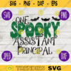 School Teacher Halloween SVG One Spooky Assistant Principal svg png jpeg dxf Silhouette Cricut Vinyl Cut File Fall 2311
