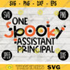 School Teacher Halloween SVG One Spooky Assistant Principal svg png jpeg dxf Silhouette Cricut Vinyl Cut File Fall Special Education 2554