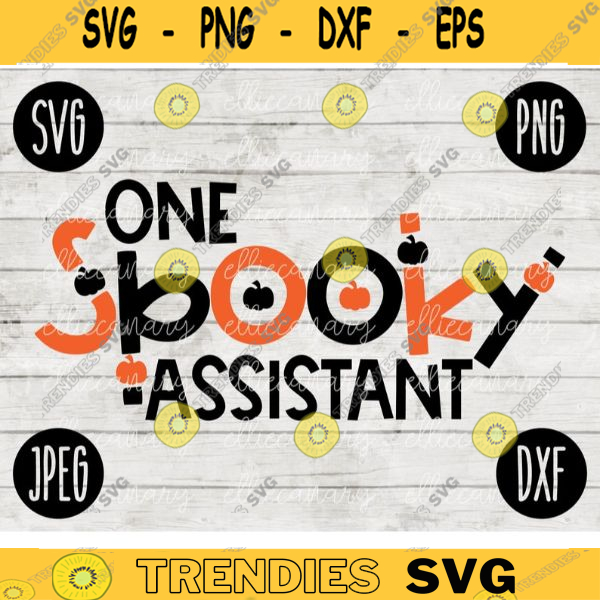 School Teacher Halloween SVG One Spooky Teacher svg png jpeg dxf Vinyl Cut File Silhouette Cricut Fall