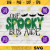School Teacher Halloween SVG One Spooky Bus Aide svg png jpeg dxf Silhouette Cricut Vinyl Cut File Fall 2310