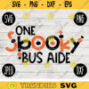School Teacher Halloween SVG One Spooky Bus Driver Aide svg png jpeg dxf Silhouette Cricut Vinyl Cut File Fall Special Education 2297