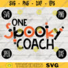 School Teacher Halloween SVG One Spooky Coach svg png jpeg dxf Silhouette Cricut Vinyl Cut File Fall Special Education 2295