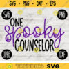 School Teacher Halloween SVG One Spooky Counselor svg png jpeg dxf Silhouette Cricut Vinyl Cut File Fall Special Education 1565