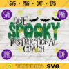 School Teacher Halloween SVG One Spooky Instructional Coach svg png jpeg dxf Silhouette Cricut Vinyl Cut File Fall 2337