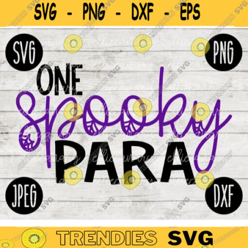 School Teacher Halloween SVG One Spooky PARA svg png jpeg dxf Silhouette Cricut Vinyl Cut File Fall Special Education 2210