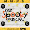 School Teacher Halloween SVG One Spooky Principal svg png jpeg dxf Silhouette Cricut Vinyl Cut File Fall Special Education 2552