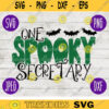 School Teacher Halloween SVG One Spooky Secretary svg png jpeg dxf Silhouette Cricut Vinyl Cut File Fall 2307