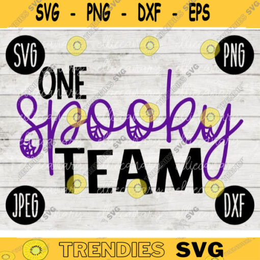 School Teacher Halloween SVG One Spooky Team svg png jpeg dxf Silhouette Cricut Vinyl Cut File Fall Special Education 2555