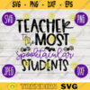 School Teacher Halloween SVG Teacher to the Most Spooktacular Students svg png jpeg dxf Silhouette Cricut Vinyl Cut File 394