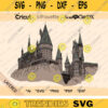 School of Magic Castle Clipart School of Witchcraft Color svg Magical Castle Castle Cricut Cut File svg pdf dxf png ai