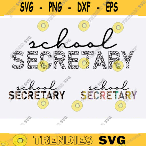 School secretary half leopard svg png School secretary Png school svg back to school svg Secretary svg office assistant staff worker Design 921 copy