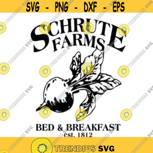 Schrute Farms Bed and Breakfast Decal Files cut files for cricut svg png dxf Design 7