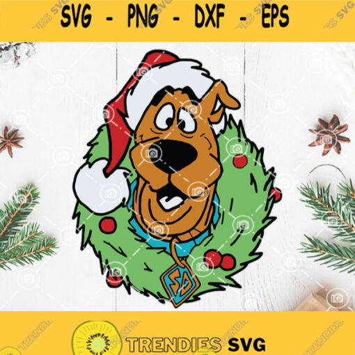 Scooby Doo Christmas Svg Scooby Doo Face Funny Svg Merry Christmas Svg Chritsmas Decorate Svg