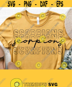 Scorpions SvgScorpions Team Spirit Svg Cut FileHigh School Team Mascot Logo Svg Files for Cricut Cut Silhouette FileVector Download Design 1480