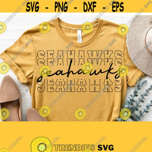 Seahawks Svg Seahawks Team Spirit Svg Cut File High School Team Mascot Logo Svg Files for Cricut Cut Silhouette FileVector Download Design 1378