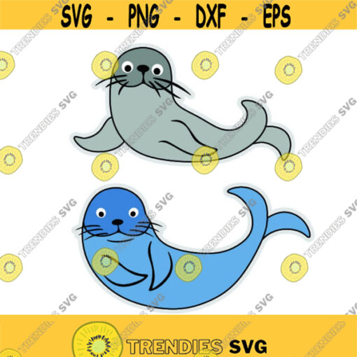 Seal Cute Cuttable Design SVG PNG DXF eps Designs Cameo File Silhouette Design 653