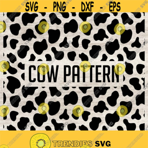 Seamless cow pattern transparent background Svg Png Eps Jpg cut file. instant download Design 112
