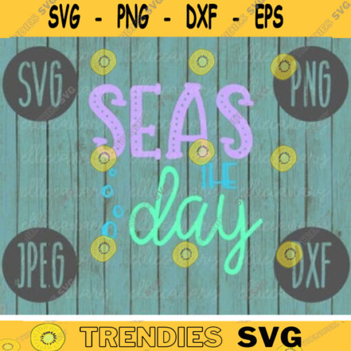 Seas the Day SVG Summer Cruise Vacation Beach Ocean svg png jpeg dxf CommercialUse Vinyl Cut File Anchor Family Friends 734