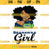 Seattle Seahawks Girl NFL Svg Girl Nfl Sport Sport Svg Girl Cut File Silhouette Svg Cutting Files Download Instant BaseBall Svg Football Svg HockeyTeam