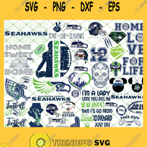 Seattle Seahawks NFL SVG Bundle 1