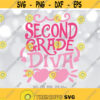 Second Grade Diva SVG 2nd Grade Girl svg Back To School svg Girls Shirt Design First Day Of School 2nd Grade Shirt svg 2nd Grader svg Design 393