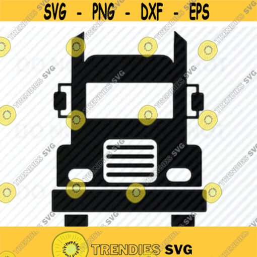 Semi Truck Cab SVG Files Truck svg file for cricut Vector Images Silhouette Mack Truck PNG Clipart Cutting Files Stencil Eps Png Dxf Design 52