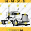 Semi Truck SVG Files for Cricut Vector Images Silhouette Mack Truck Clipart Semi Truck Cab clip art Eps TRUCK Png DxF Truck driver logo Design 234
